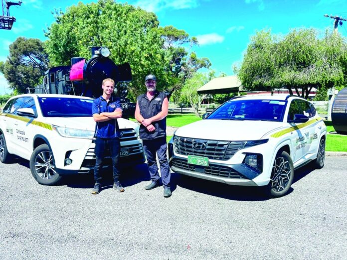 James and Jay are excited to provide a taxi service to the township of Nhill.