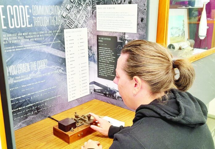 New Morse Code Display at the NAHC