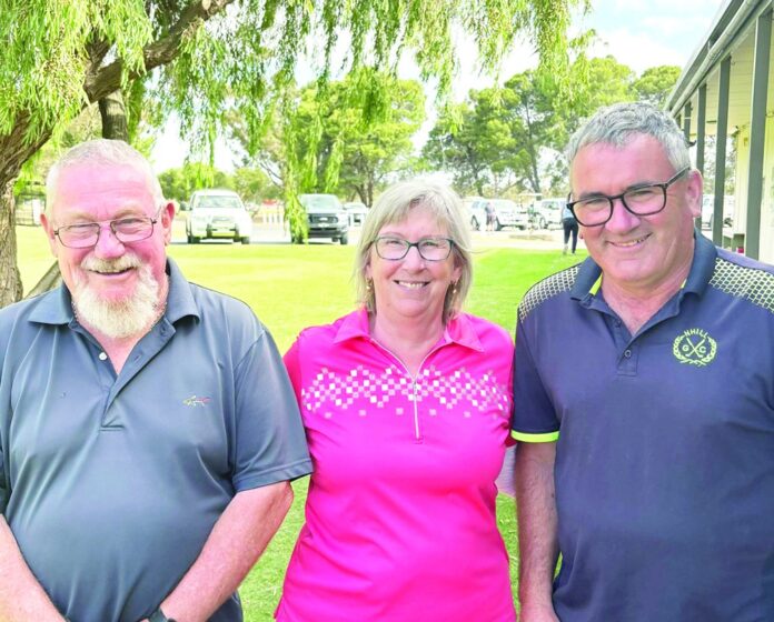 Pictured are Barry Cakebread, Alison Braendler and Leon Clark.