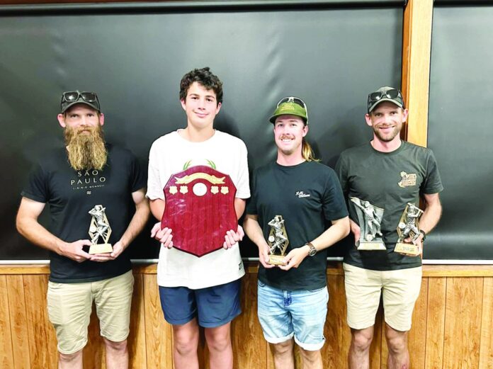 Nathan Alexander bowling award winner, Jack Dodds Junior Cricketer of the Year, Liam Preston B grade bowling award winner and Bradley Alexander batting award winner and overall Club Champion.