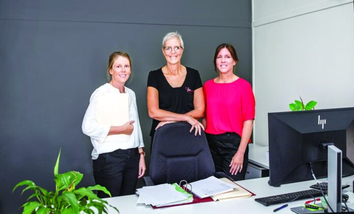 Julie, Bec and Lizzie.
