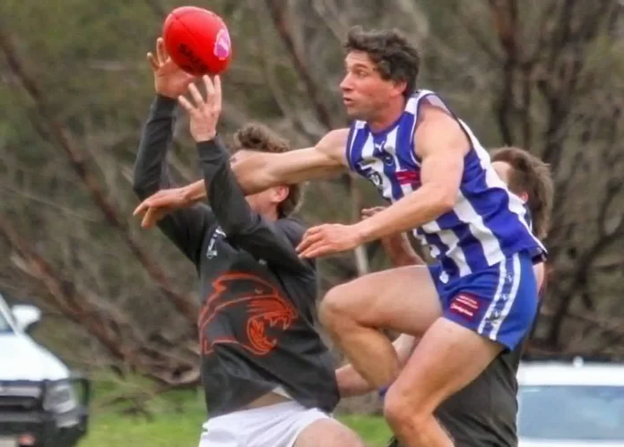 Lochie Hahne juggles a mark.