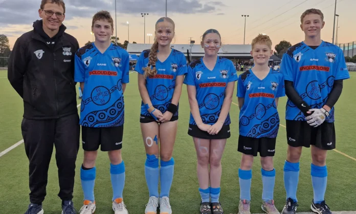 Wimmera JSC contingent: Paul Mackereth (Coach U14B), Barrett (U14B), Hannah (U16G), Holly (U14G), Jonas (U14B), James (U14B).