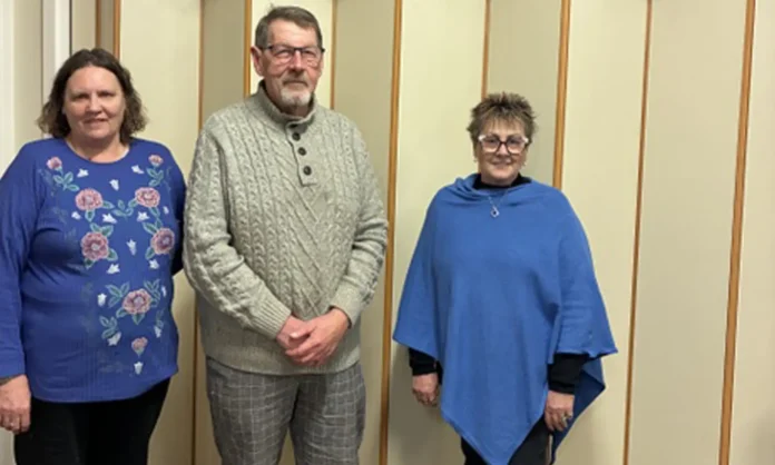 Tricia Alexander, secretary/treasurer, Craige Proctor, President of WVAHS and Wendy Rethus, President (photo by Helen WH)