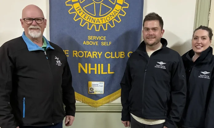 President Kingsley Dalgleish, Keegan Crow and Kym-Maree Bennetts.