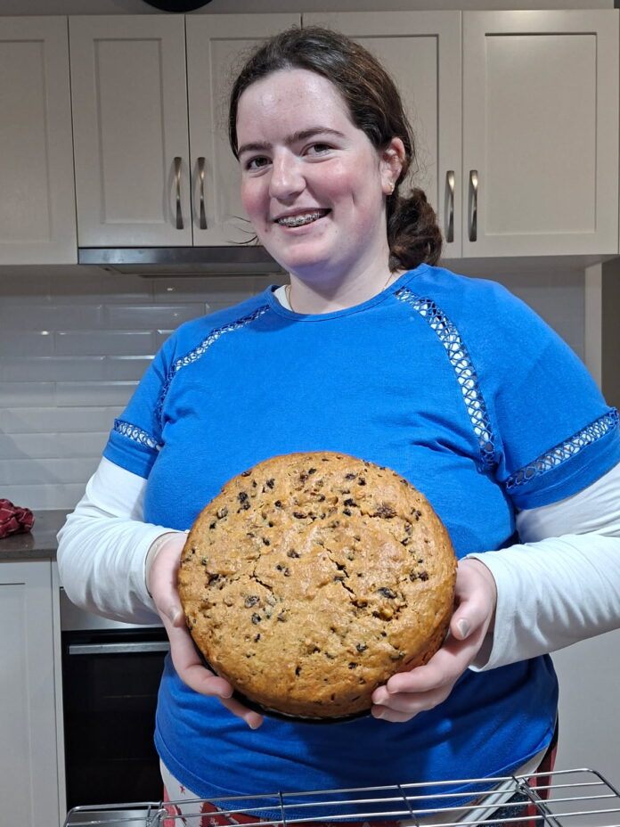 Caitlin and her Fruit Cake ready for the Royal Melbourne Show