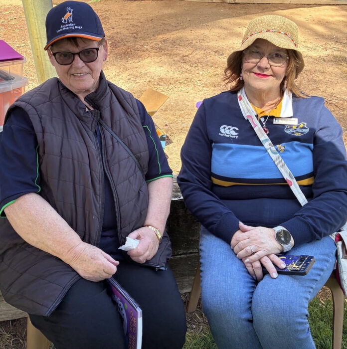 Lion Shirley Blackwood and Cr Rosie Barker enjoyed the Market and the sunshine.