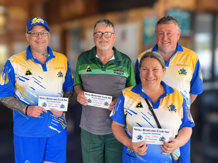 Opening Day winners - Ryder Byrnes, Jack Austin, Susette Chadwick and Barry Cramer.