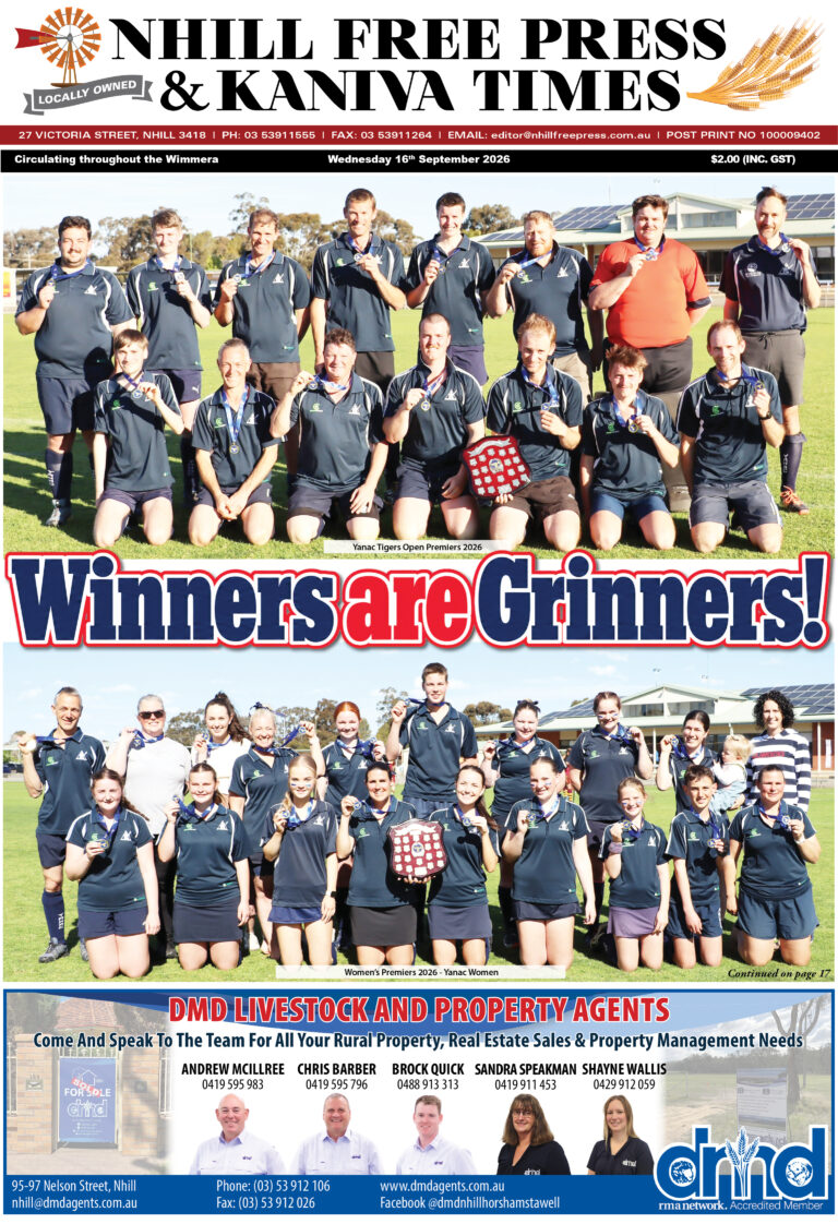 Nhill Free Press & Kaniva Times – 16 September 2026 Edition