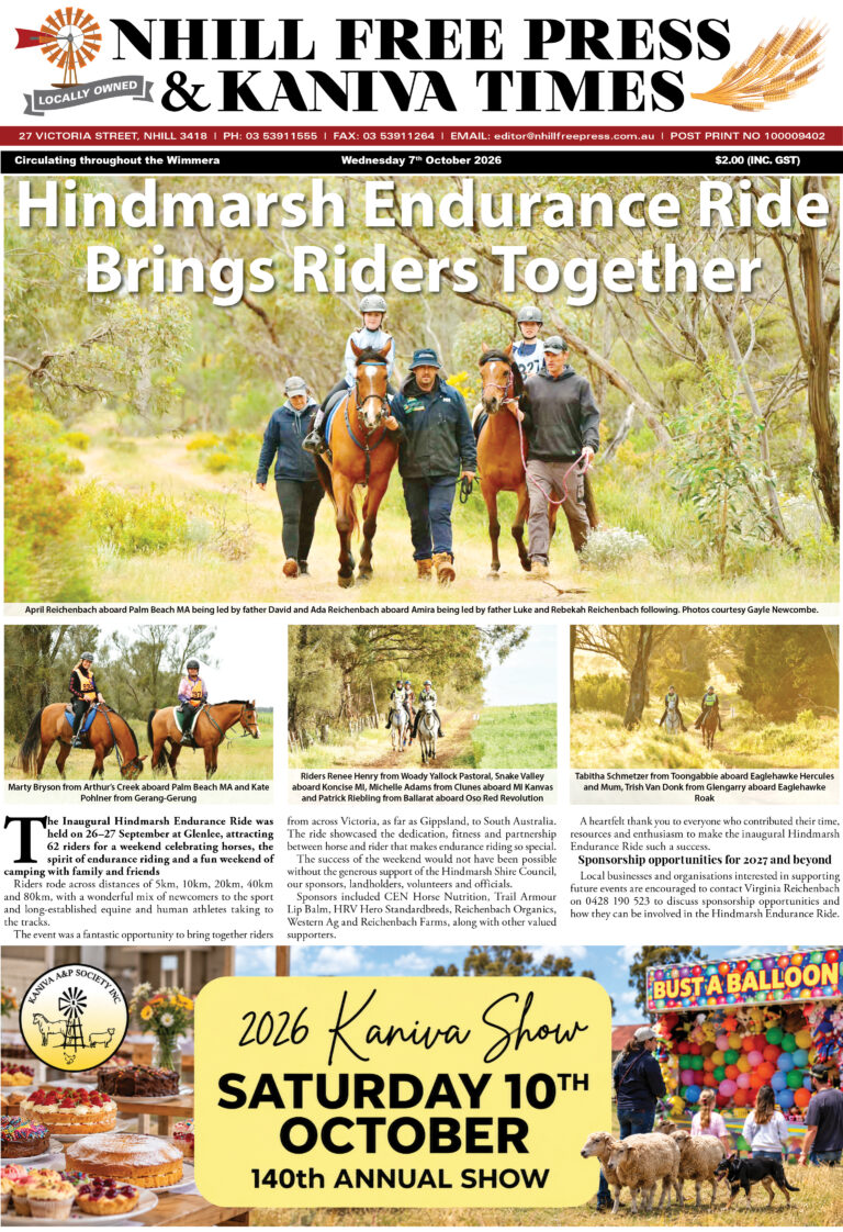 Nhill Free Press & Kaniva Times – 7 October 2026 Edition